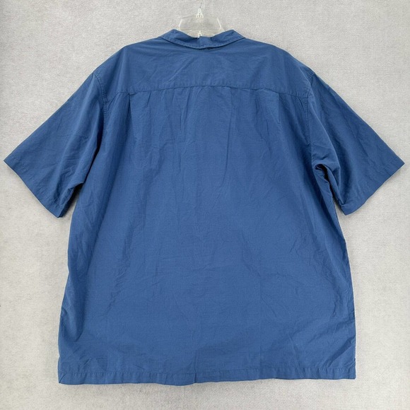 Eddie Bauer Hawaiian Shirt 100% Cotton Short Sleeve Button Up Casual Mens XXL - Picture 2 of 7